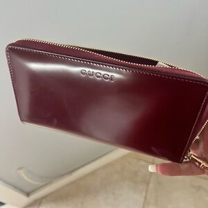 Gucci Deep Red Leather Wallet